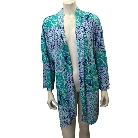 Ruby Rd Paisley‎ Open-Front Kimono Cardigan Womens Md NWT - Picture 3 of 5
